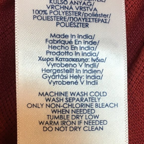 MENs Golf Polo Shirts Chaps Red (LT) 100% Cotton NWT MSRP $54 MINT CONDITION - Picture 14 of 15